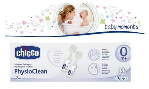Chicco PhysioClean Solutie Nazala 0+ Luni Fiole 2.0 ml, Fiole 10buc-0 Chicco PhysioClean Solutie Nazala 0+ Luni Fiole 2.0 ml, Fiole 10buc-0