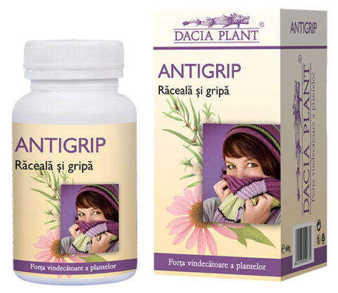 Dacia Plant Antigrip Comprimate, Comprimate, 60buc + 12buc CADOU-0 Dacia Plant Antigrip Comprimate, Comprimate, 60buc + 12buc CADOU-0