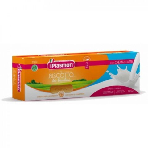 Plasmon Biscuiti Cu Crema De Lapte 12+Luni, Biscuiti, 240gr-0 Plasmon Biscuiti Cu Crema De Lapte 12+Luni, Biscuiti, 240gr-0