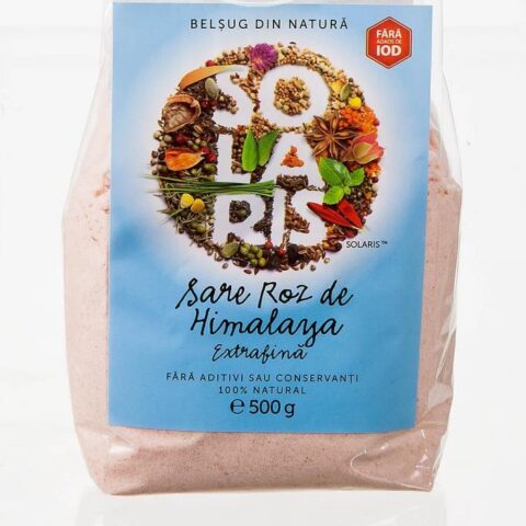 Solaris Sare Roz de Himalaya ExtraFina, Sare, 500 Gr -0
