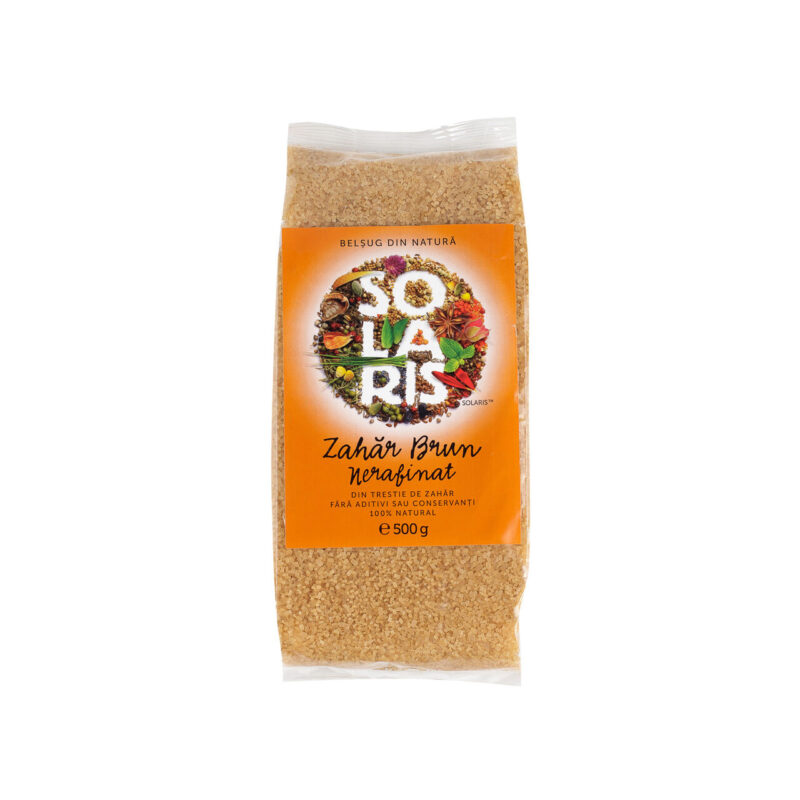 Solaris Zahar Brun Nerafinat, Zahar, 500gr-0