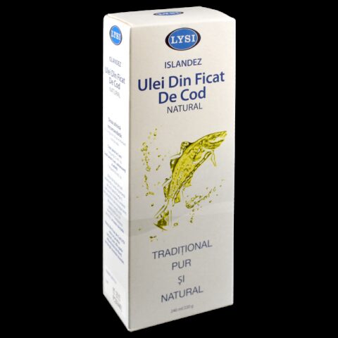 Lysi Ulei din Ficat de Cod Natural, Ulei, 240 ml -0