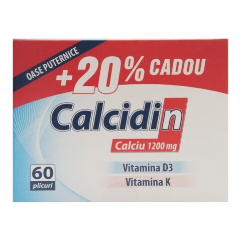 Calcidin Calciu 1200mg, Plicuri, 60 buc-0 Calcidin Calciu 1200mg, Plicuri, 60 buc-0