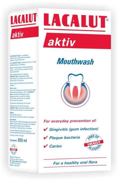 Lacalut Aktiv Antiplaque, Apă De Gură, Soluție, 300 ml-0