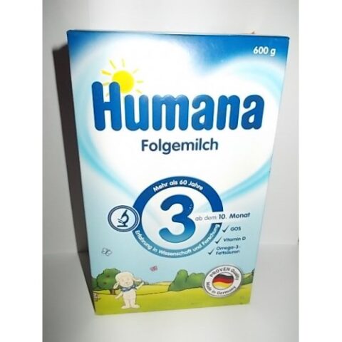 Humana 3 GOS Lapte, Lapte Praf, 600g-0 Humana 3 GOS Lapte, Lapte Praf, 600g-0