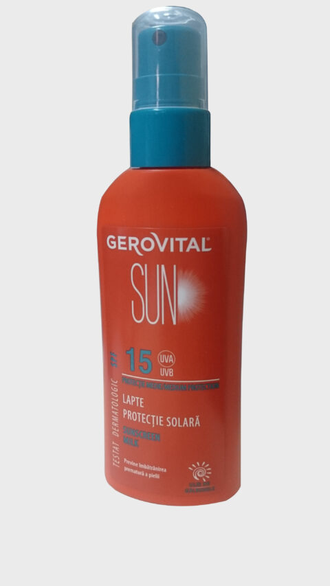Gerovital Sun Lapte Protectie Solara SPF 15, Lapte, 150ml-0