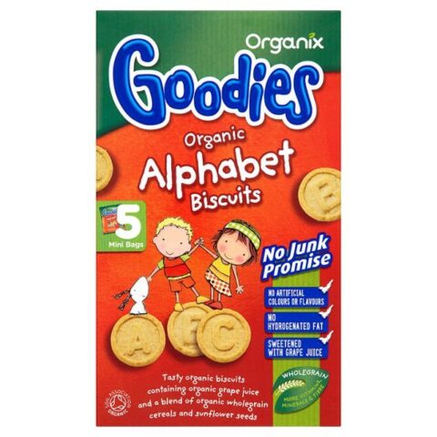 Organix Goodies Biscuiti Bio Alfabet 12+Luni, Biscuiti, 5x25gr-0