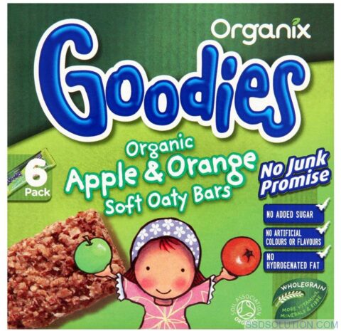 Organix Goodies Batoane Din Ovaz Integral Cu Mere Si Portocale, Baton, 6x30gr-0 Organix Goodies Batoane Din Ovaz Integral Cu Mere Si Portocale, Baton, 6x30gr-0