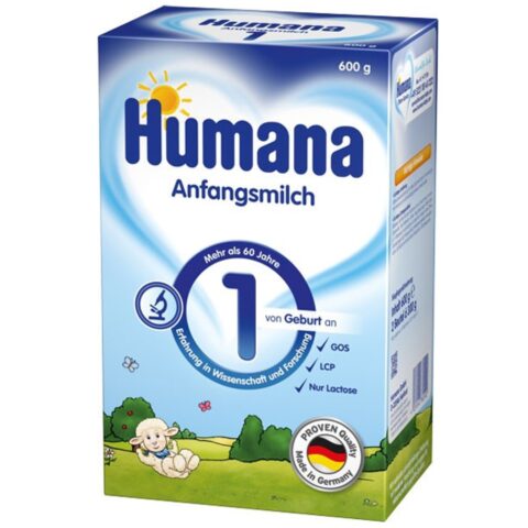 Humana 1 GOS Lapte, Lapte Praf, 600g-0 Humana 1 GOS Lapte, Lapte Praf, 600g-0