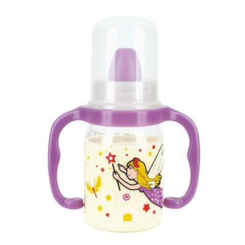 Baby Nova Biberon PP Sa Invatam Sa Bem Cu Manere, Biberon, 125ml-0