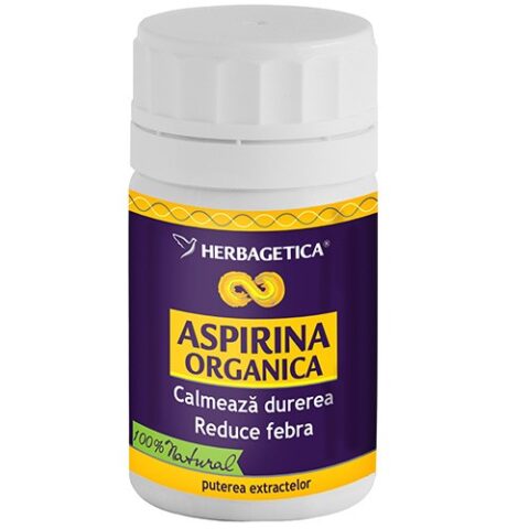 Herbagetica Aspirina Organica 30 Capsule, Capsule, 30 buc-0 Herbagetica Aspirina Organica 30 Capsule, Capsule, 30 buc-0