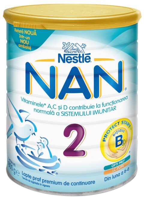 Nan 2 Lapte, Lapte Praf, 800g-0