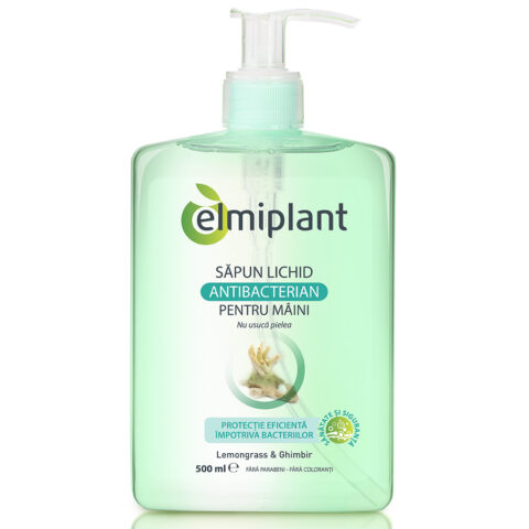 Elmiplant Sapun Antibacterian Cu Lemograss & Ghimbir, Sapun, 500ml-0 Elmiplant Sapun Antibacterian Cu Lemograss & Ghimbir, Sapun, 500ml-0