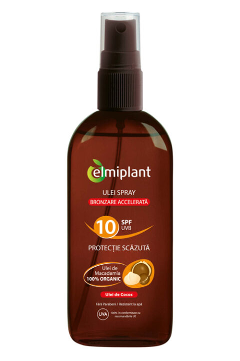 Elmiplant Sun Ulei Spray Bronzare Accelerata SPF 10, Ulei, 150ml-0 Elmiplant Sun Ulei Spray Bronzare Accelerata SPF 10, Ulei, 150ml-0