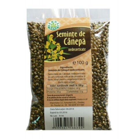 Sano Vita Seminte de Canepa, Seminte, 100 gr -0