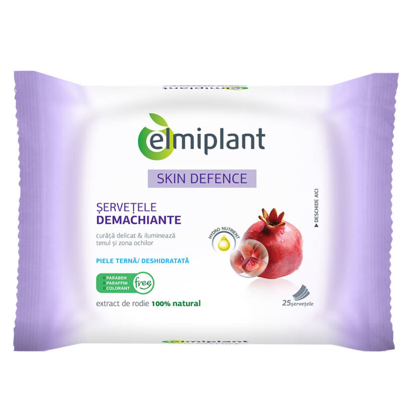 Elmiplant Skin Defence Servetele Demachiante, Servetele, 25buc-0