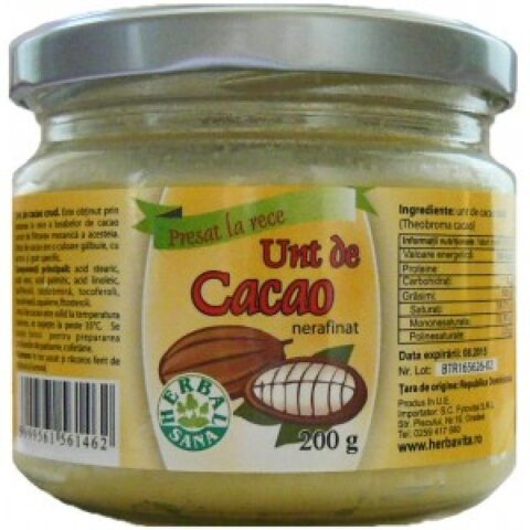 Herbavit Unt de cacao, Unt, 200 gr-0 Herbavit Unt de cacao, Unt, 200 gr-0