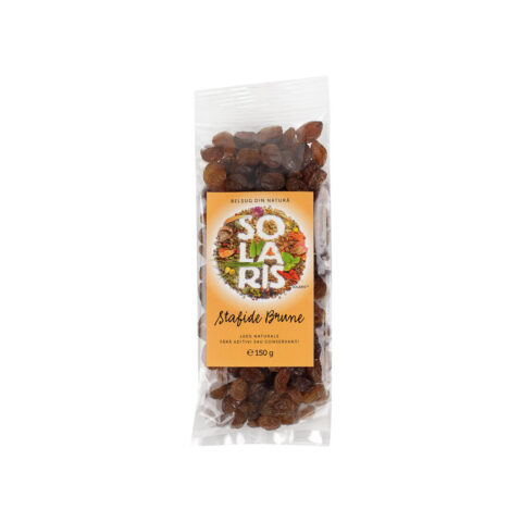 Solaris Fructe Uscate – Stafide Brune, Fructe, 150gr-0 Solaris Fructe Uscate - Stafide Brune, Fructe, 150gr-0