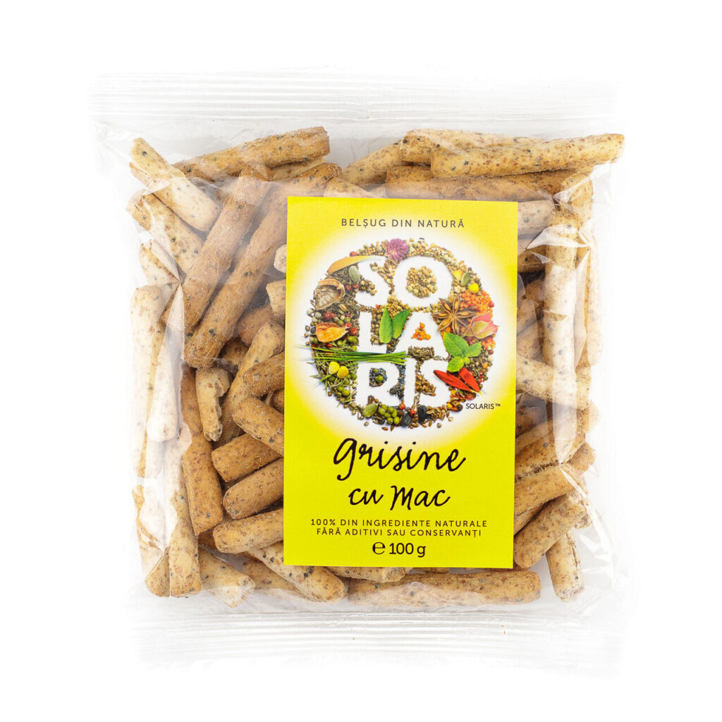 Solaris Grisine Din Faina Integrala Si Mac, Grisine, 100gr-0