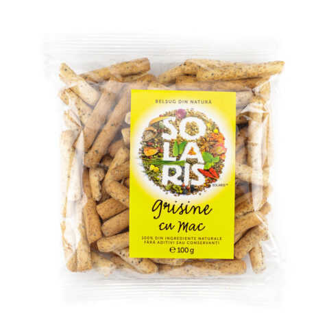 Solaris Grisine Din Faina Integrala Si Mac, Grisine, 100gr-0