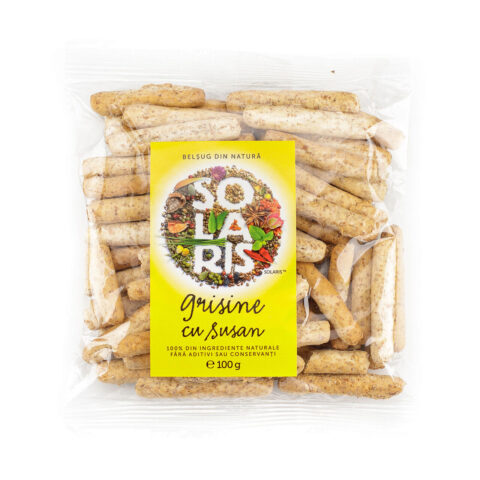Solaris Grisine Din Faina Integrala Si Susan, Grisine, 100gr-0 Solaris Grisine Din Faina Integrala Si Susan, Grisine, 100gr-0