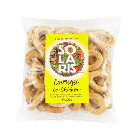 Solaris Covrigei Din Faina Integrala Si Chimen, Covrigei, 100gr-0