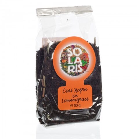 Solaris Ceai Negru Cu Lemongrass, Ceai, 50gr-0 Solaris Ceai Negru Cu Lemongrass, Ceai, 50gr-0