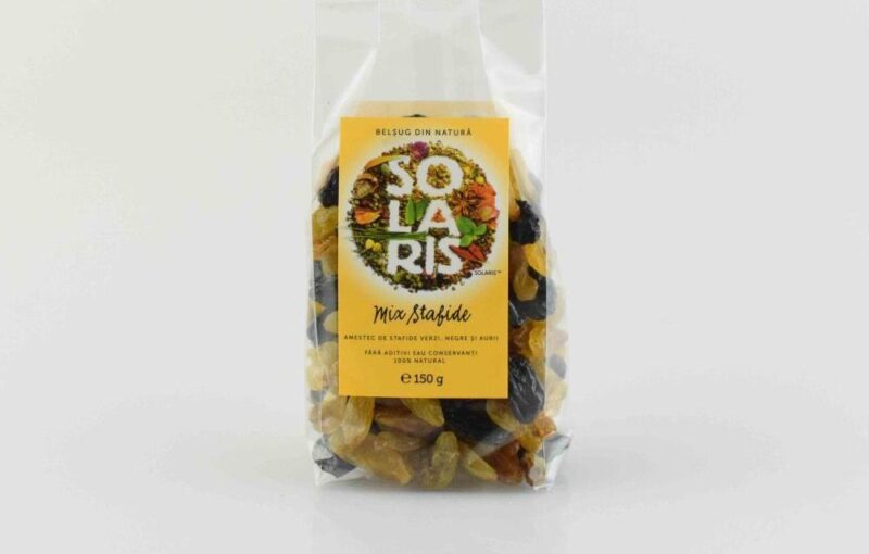 Solaris Fructe Uscate - Mix Stafide, Fructe, 150gr-0