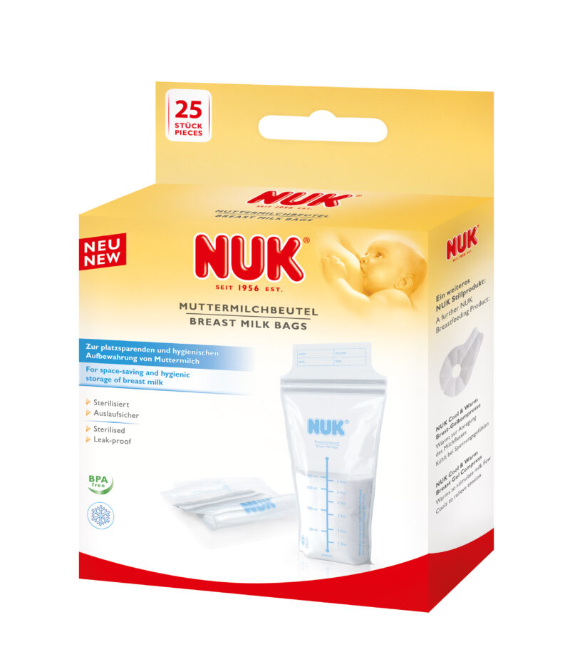 NUK Pungi De Stocare Lapte Matern, Pungi, 25 buc-0