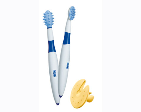 NUK Set Perii Masaj Gingii, Perii, 2 buc-0 NUK Set Perii Masaj Gingii, Perii, 2 buc-0