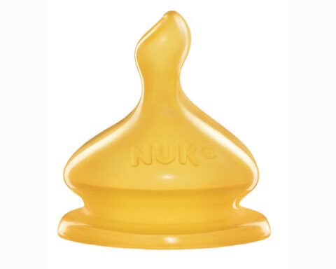 NUK Tetina Din Latex Cu Orificiu S 0-6 luni, Tetina, 1 buc-0