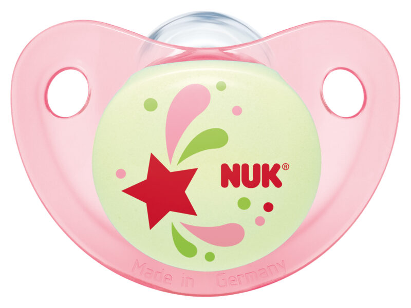 NUK Suzeta Din Silicon Trendline DAY/NIGHT Marimea 1 (0-6 Luni) - Fara Inel, Suzeta, 1 buc-10246