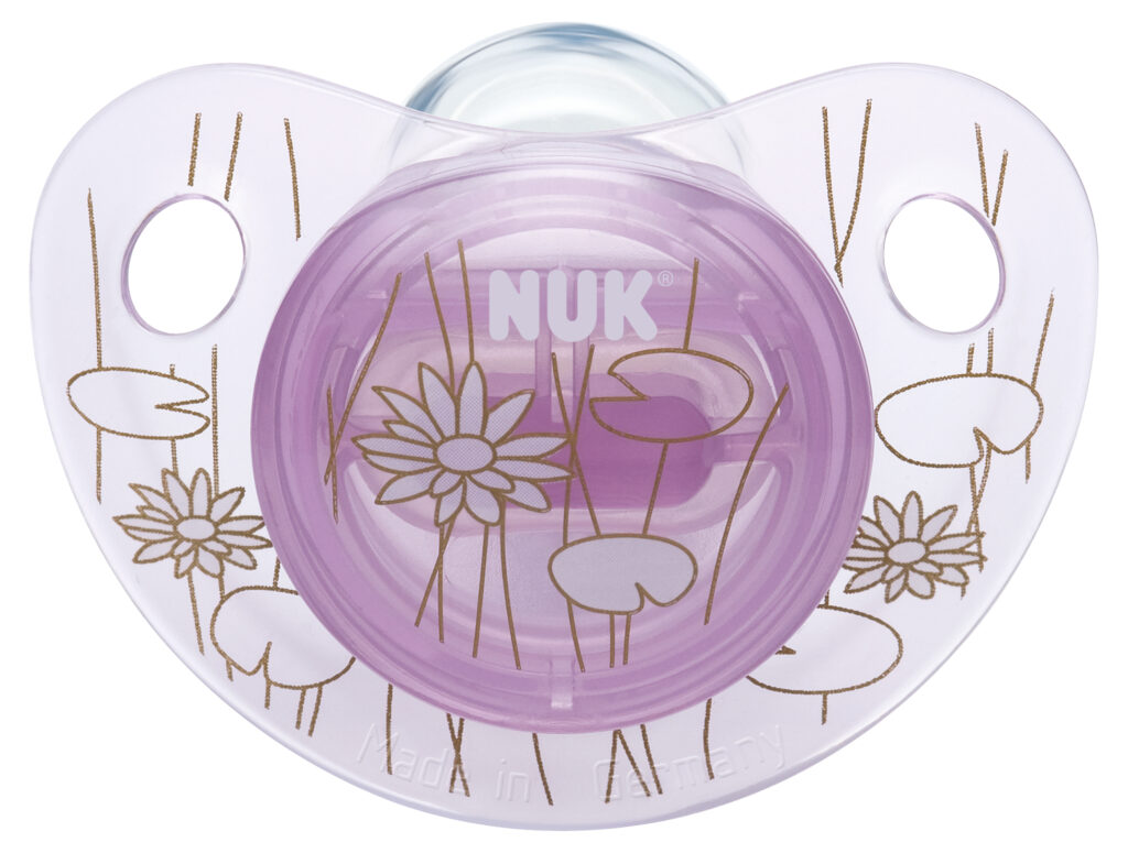 NUK Suzeta Din Silicon Trendline, ADORE, Marimea 2 (6-18 Luni) Fara Inel, Suzeta, 1 buc-0
