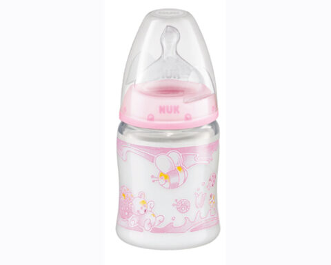 NUK Biberon PP 150 ml FIRST CHOICE BABY ROSE Cu Tetina De Silicon Orificiu Mediu Marimea 1, Biberon cu tetina, 1 buc-0 NUK Biberon PP 150 ml FIRST CHOICE BABY ROSE Cu Tetina De Silicon Orificiu Mediu Marimea 1, Biberon cu tetina, 1 buc-0