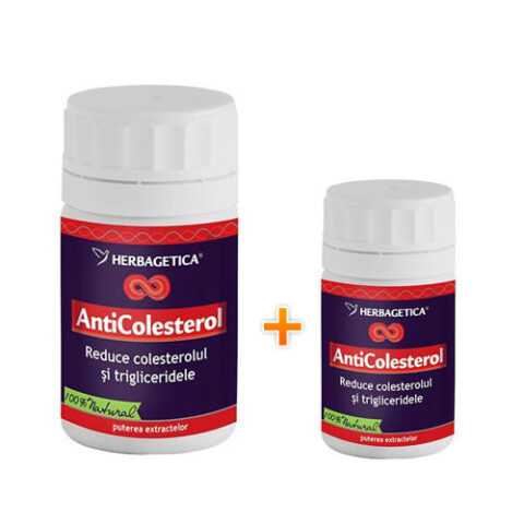 HERBAGETICA Anticolesterol Capsule, Capsule, 70 buc + 30 buc CADOU-0 HERBAGETICA Anticolesterol Capsule, Capsule, 70 buc + 30 buc CADOU-0