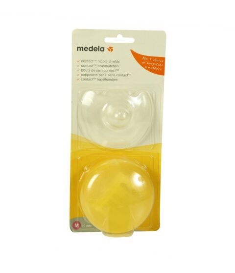 Medela Set Contact Tetine De Silicon Protectie Mamelon(M)+ Cutie, Set, 2buc-0