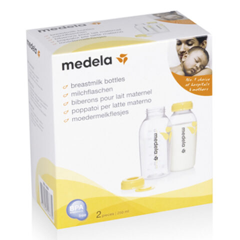 Medela Set Biberoane 250ml Fara Tetine, Set, 2buc-0