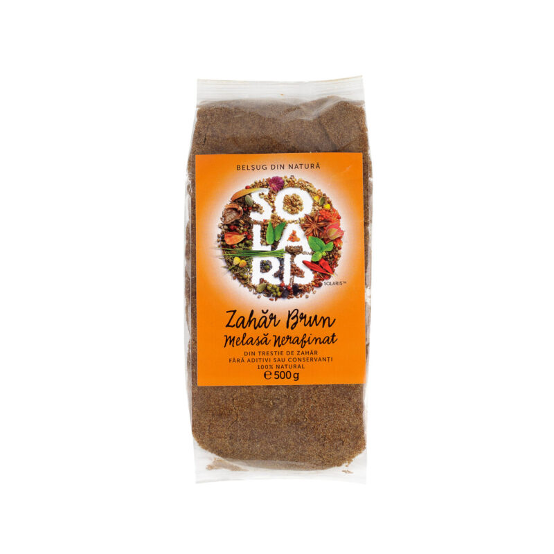Solaris Zahar Brun Melasa Nerafinat, Zahar, 500 gr-0