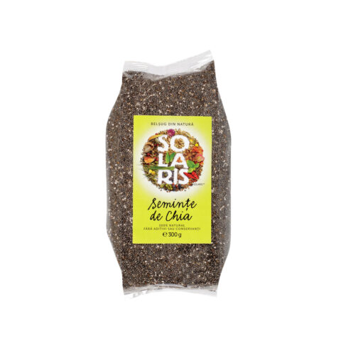 Solaris Seminte De Chia, Seminte, 300gr-0 Solaris Seminte De Chia, Seminte, 300gr-0