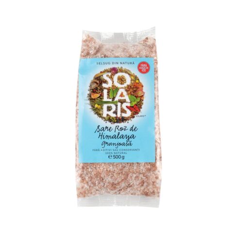 Solaris Sare Roz De Himalaya Grunjoasa, Sare, 500gr-0