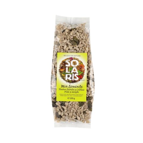 Solaris Mix Seminte Floarea Soarelui Si Dovleac, Seminte, 150gr-0