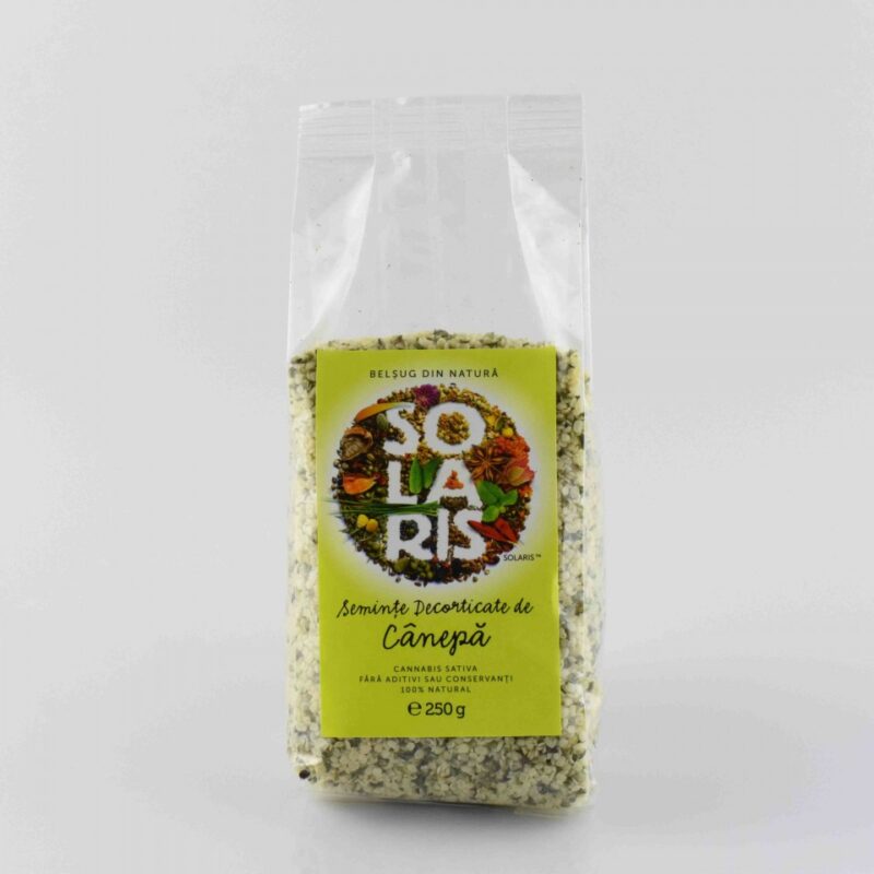 Solaris Seminte Decorticate De Canepa, Seminte, 250gr-0