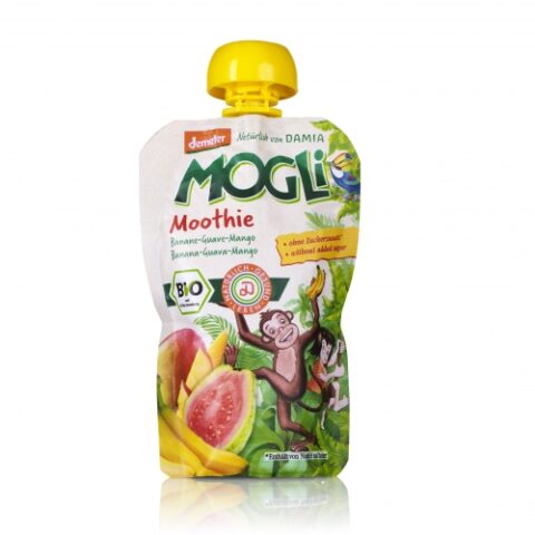 Mogli Bio Piure De Fructe, Banane, Guava Si Mango, Piure, 100gr -0 Mogli Bio Piure De Fructe, Banane, Guava Si Mango, Piure, 100gr -0