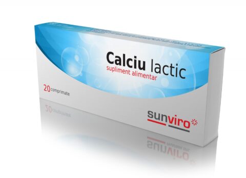 SunViro Calciu Lactic Comprimate, Comprimate, 20 buc-0