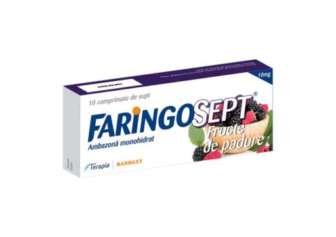 Faringosept Fructe de Padure 10mg Comprimate de Supt ,10 buc -0 Faringosept Fructe de Padure 10mg Comprimate de Supt ,10 buc -0