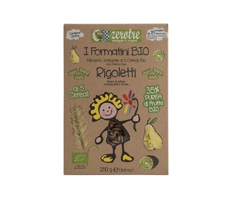 Zerotre Paste Bio Spirale Cu Piure De Fructe 18+ Luni, Paste, 250gr-0