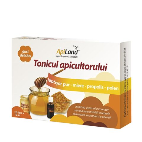 Apiland Tonicul Apicultorului, Fiole, 20 buc-0 Apiland Tonicul Apicultorului, Fiole, 20 buc-0