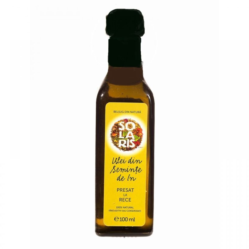 Solaris Ulei Din Seminte De In Presat La Rece Marasca, Ulei, 100ml-0