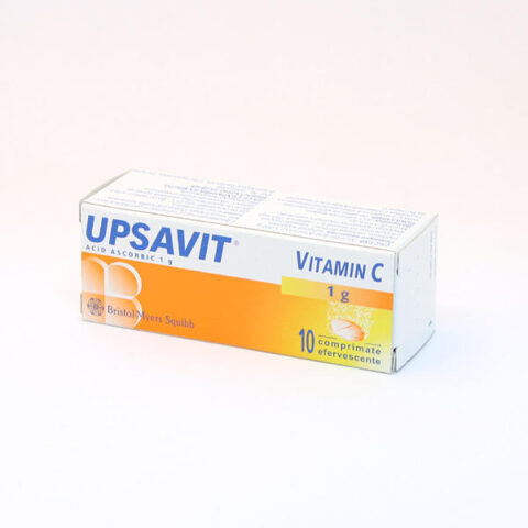 Vitamina C 1g Upsavit , Comprimate Efervescente, 10 buc -0