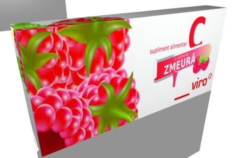 SunViro Vitamina C Cu Aroma De Zmeura Comprimate, Comprimate, 30 buc -0